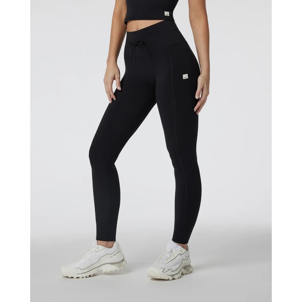 Vuori Daily Pocket Legging Womens L Black Gym Workout High Rise